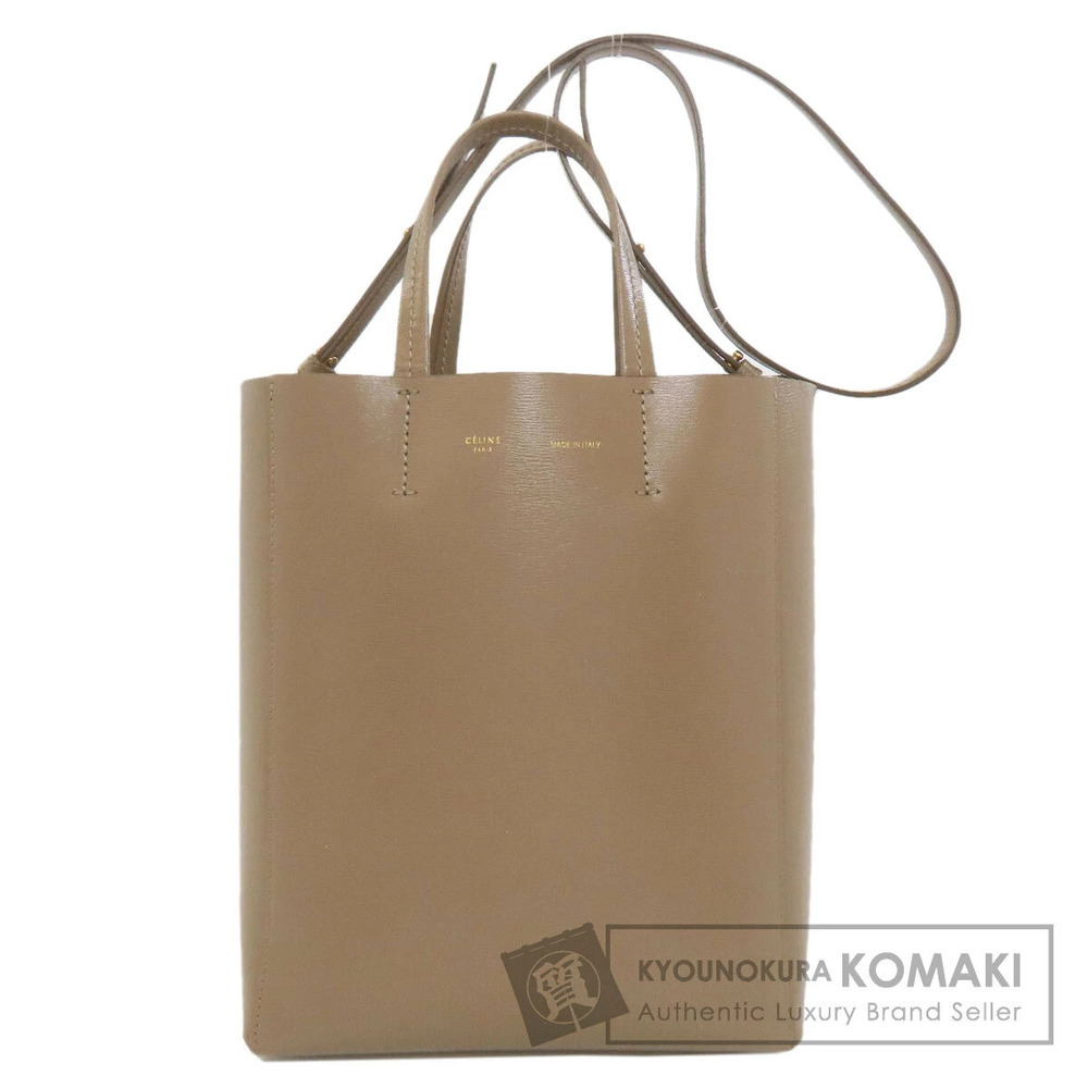 Celine Vertical Cabas Handbag Leather